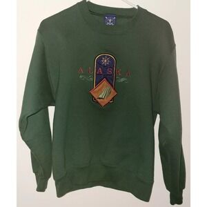 Vintage Oarsman 913 Alaska Sweatshirt Size Small Green Made In USA